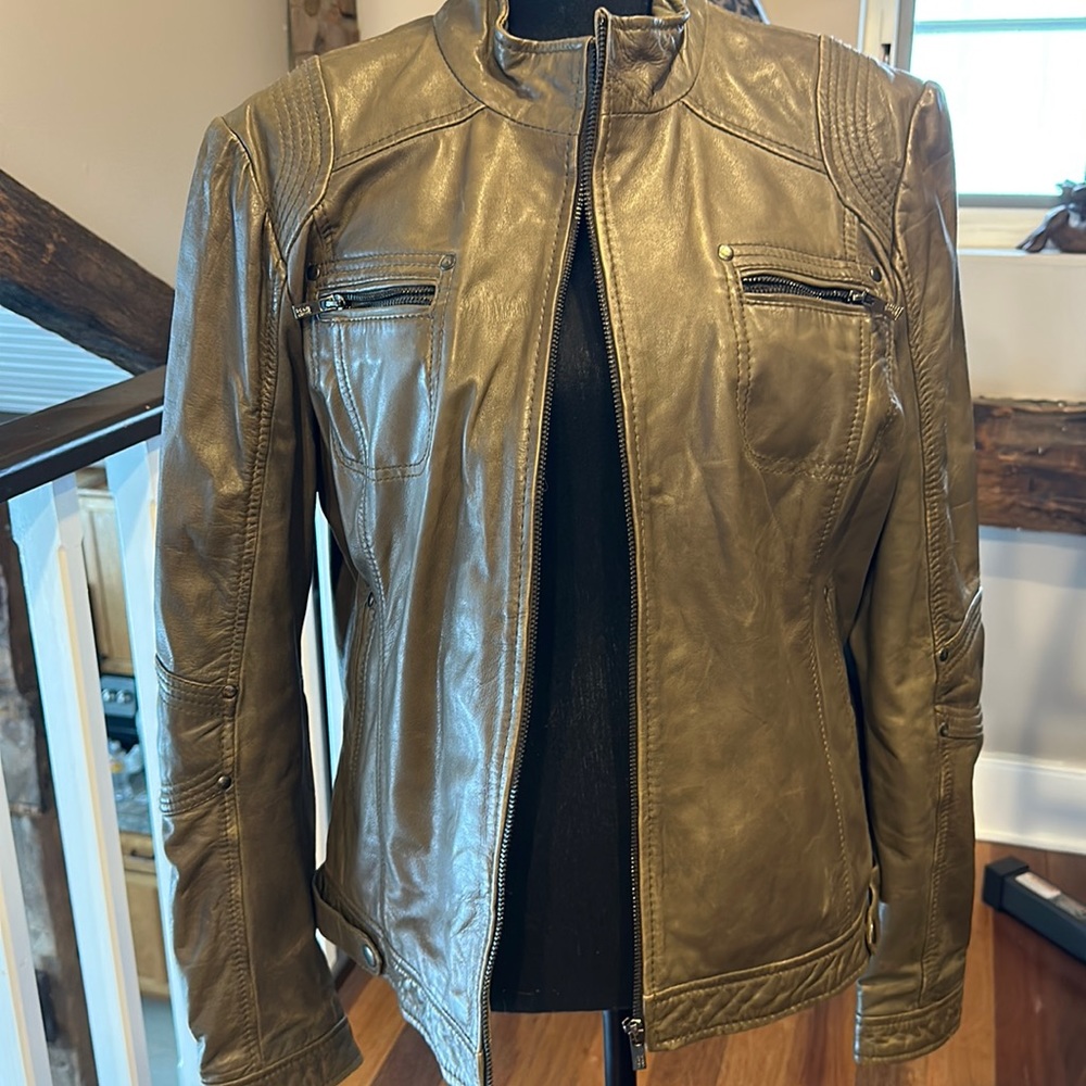 Brown Leather jacket , good condition